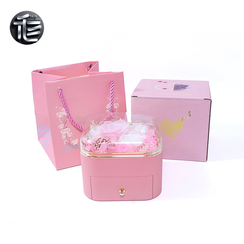 Engagement Ring Box Velvet – Wedding Ring Holder for Proposal, Luxury Heart-Shaped Jewelry Gift Box,jewelry box