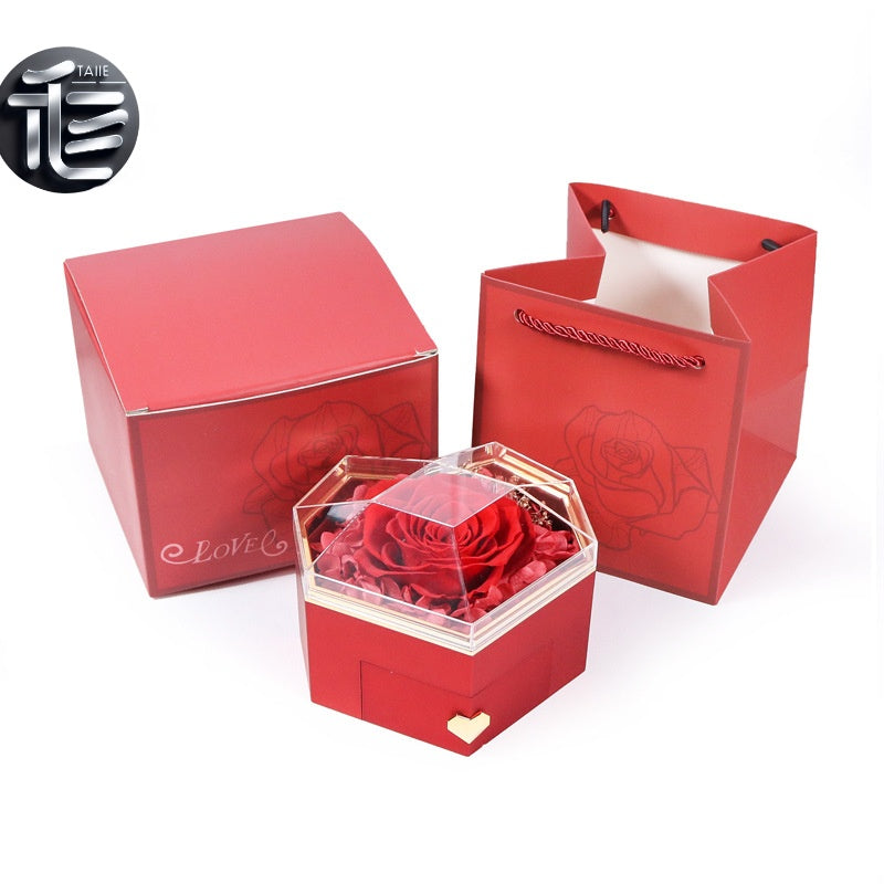 Engagement Ring Box Velvet – Wedding Ring Holder for Proposal, Luxury Heart-Shaped Jewelry Gift Box