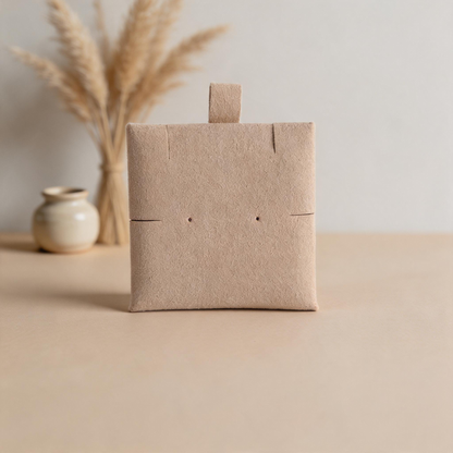 50pcs Soft Suede Pad with Custom Logo, Jewelry Storage Bags, Anti-Scratch Gift Packaging