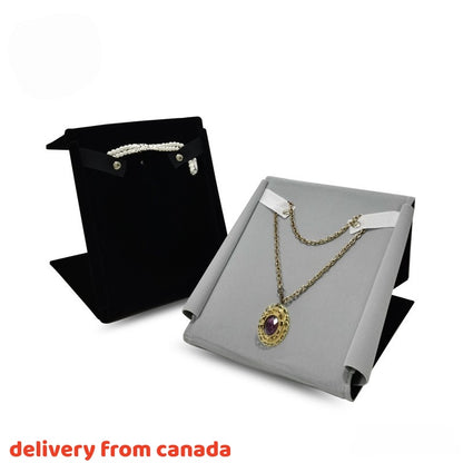 Travel Jewelry Roll, Portable Velvet Pouch for Necklace & Rings, Compact Case for Vacation