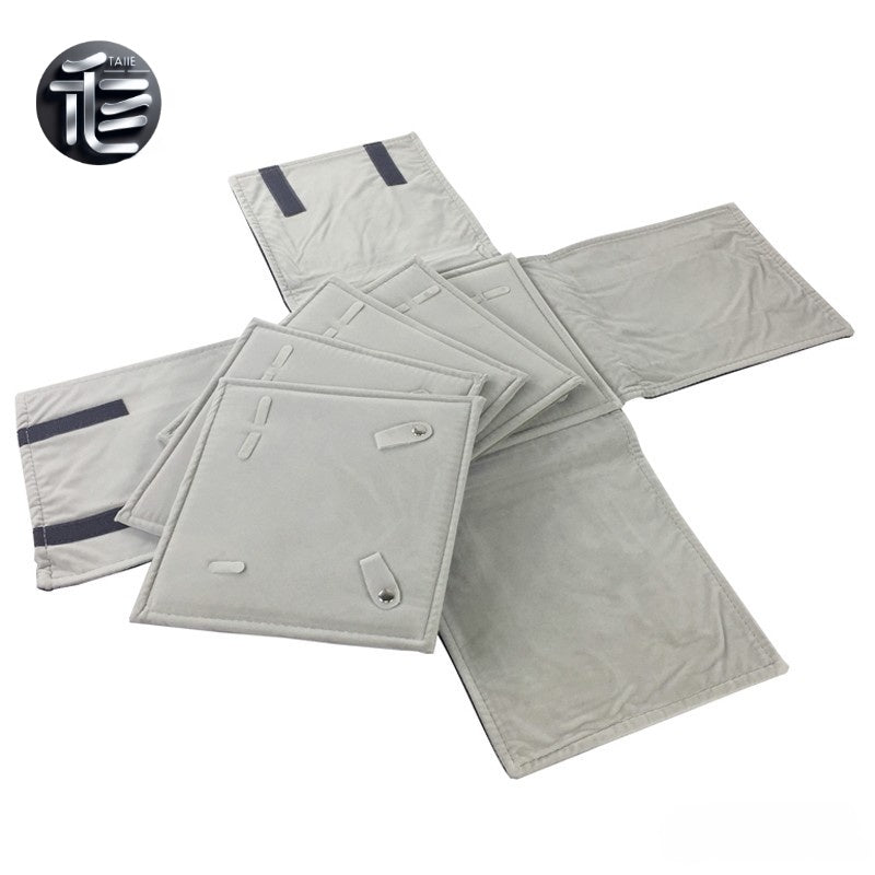 Jewelry travel case,Jewelry roll,Velvet jewelry roll,Necklace holder for suitcase