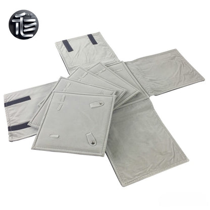 Jewelry travel case,Jewelry roll,Velvet jewelry roll,Necklace holder for suitcase