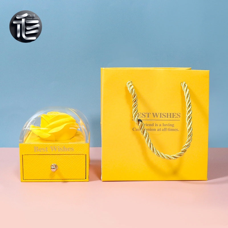 Christmas Jewelry Gift Box – Festive Velvet Ring & Necklace Box, Holiday Present for Her,jewelry box