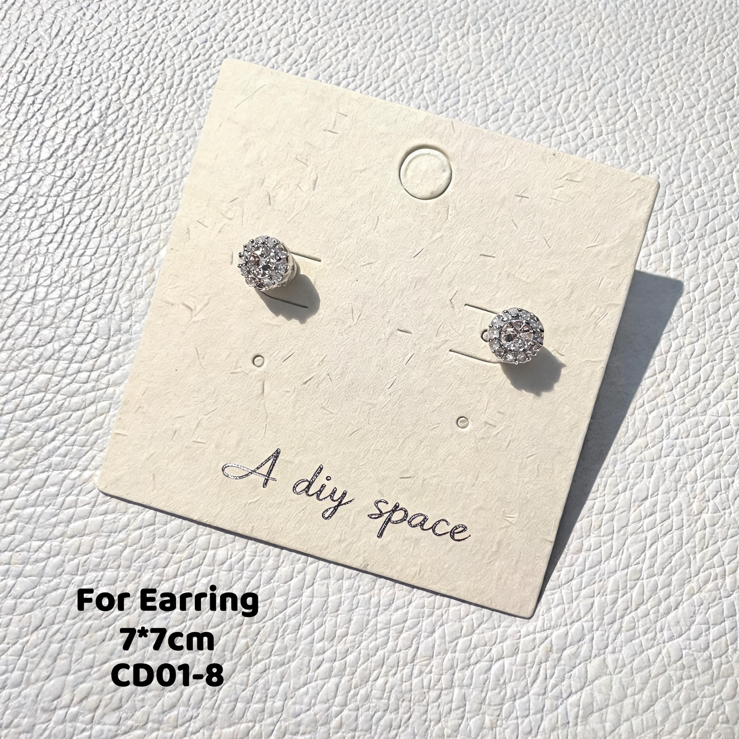 500pcs Eco Matte Jewelry Display Cards, Plant Fiber Paper, Custom Logo Packaging