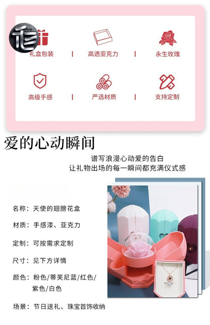 Ring Box for Proposal – Velvet Lined Wedding Ring Holder, Small Luxury Gift Box for Engagement,jewelry box