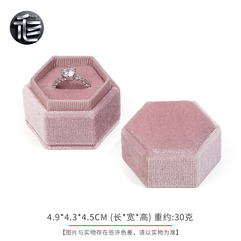 Custom Jewelry Box for Small Business,Velvet Jewelry Box – Premium Ring & Necklace Gift Box for Women, Elegant Wedding Engagement Present