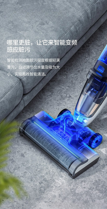 Dry and wet dual automatic three-in-one electric mopping machine