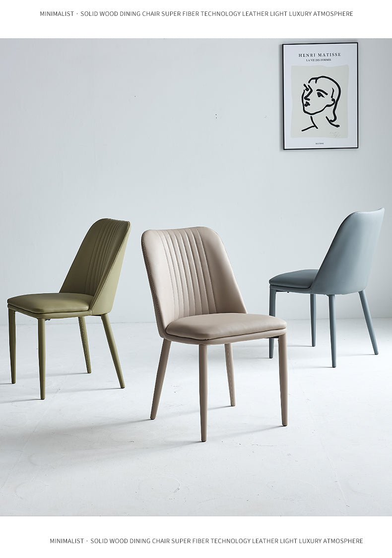 Nordic designer backed home dining chair