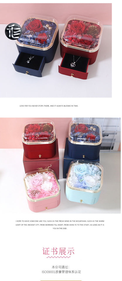 Engagement Ring Box Velvet – Wedding Ring Holder for Proposal, Luxury Heart-Shaped Jewelry Gift Box,jewelry box