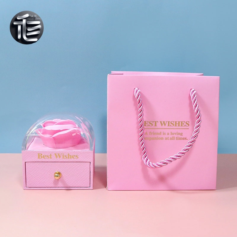 Christmas Jewelry Gift Box – Festive Velvet Ring & Necklace Box, Holiday Present for Her,jewelry box