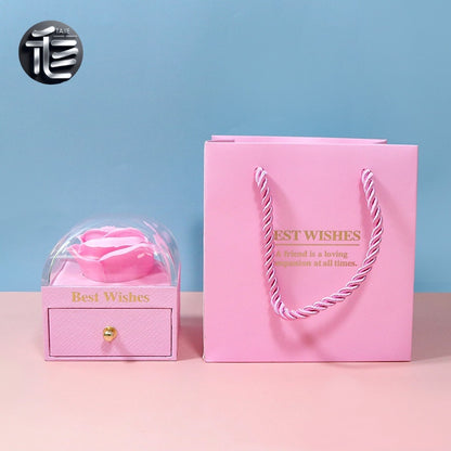 Christmas Jewelry Gift Box – Festive Velvet Ring & Necklace Box, Holiday Present for Her,jewelry box