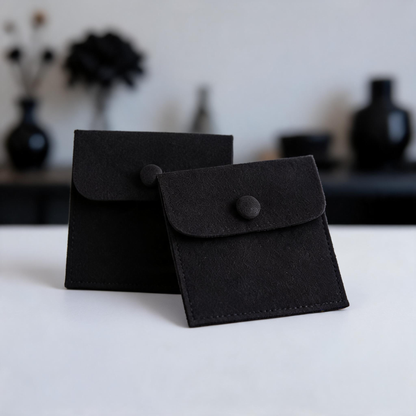 50pcs Custom Suede Jewelry Pouches, Personalized Logo Drawstring Bags, Soft Touch Gifts