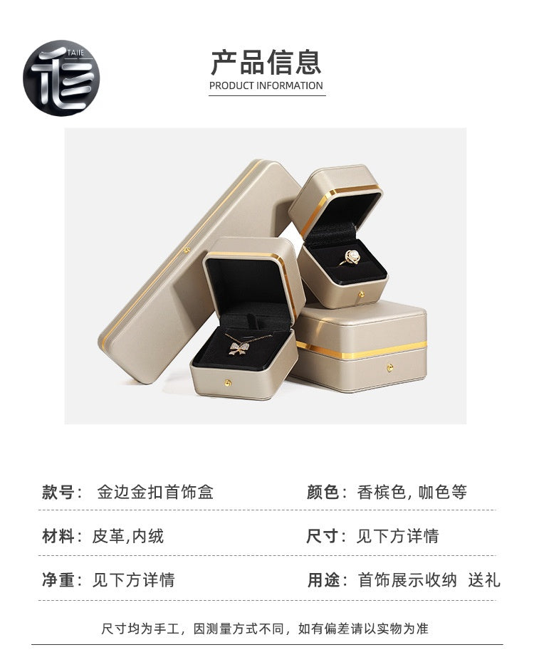 Luxury Jewelry Gift Box,Bridal Jewelry Box – Wedding Day Keepsake Organizer for Bride, Personalized Name & Date Gift