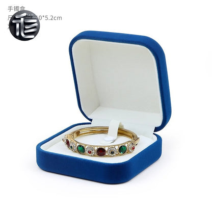 Engagement Ring Box Velvet – Wedding Ring Holder for Proposal, Luxury Heart-Shaped Jewelry Gift Box,Custom Jewelry Box for Small Business