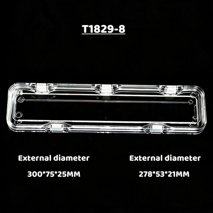 5pcs Clear PS Jewelry Display Box, Floating Gemstone Storage Case, Acrylic Packaging for Rings Earrings
