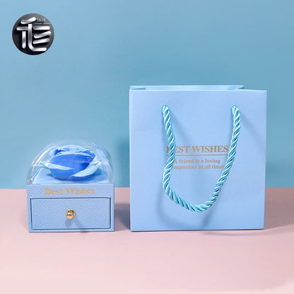 Christmas Jewelry Gift Box – Festive Velvet Ring & Necklace Box, Holiday Present for Her,jewelry box