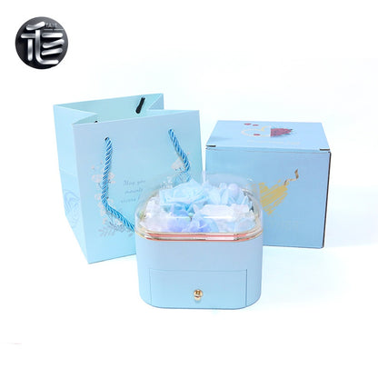 Engagement Ring Box Velvet – Wedding Ring Holder for Proposal, Luxury Heart-Shaped Jewelry Gift Box,jewelry box