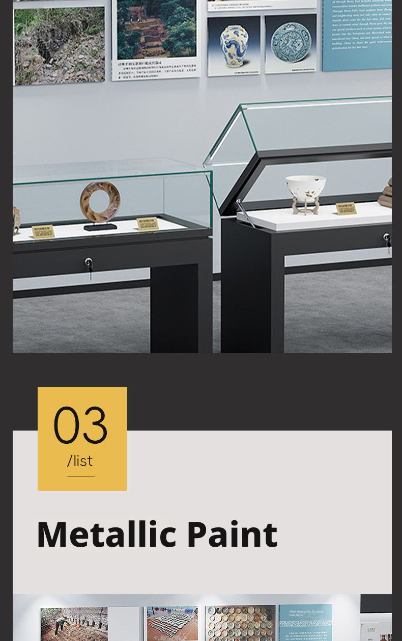 Lockable Display Case for Jewelry Store Glass Top Showcase