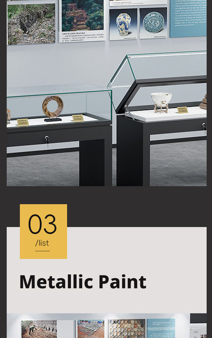 Lockable Display Case for Jewelry Store Glass Top Showcase