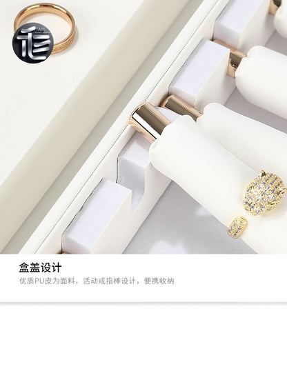 Ring box.Display Jewelry Box | Large Capacity Foldable Organizer | Trays for Vendors & Exhibitors