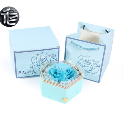 Engagement Ring Box Velvet – Wedding Ring Holder for Proposal, Luxury Heart-Shaped Jewelry Gift Box