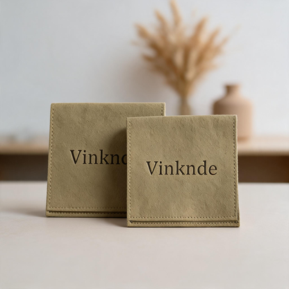 50PCS Soft Suede Drawstring Pouches with Custom Logo, Jewelry Storage Bags, Anti-Scratch Gift Packaging
