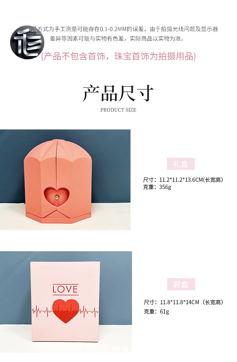 Ring Box for Proposal – Velvet Lined Wedding Ring Holder, Small Luxury Gift Box for Engagement,jewelry box