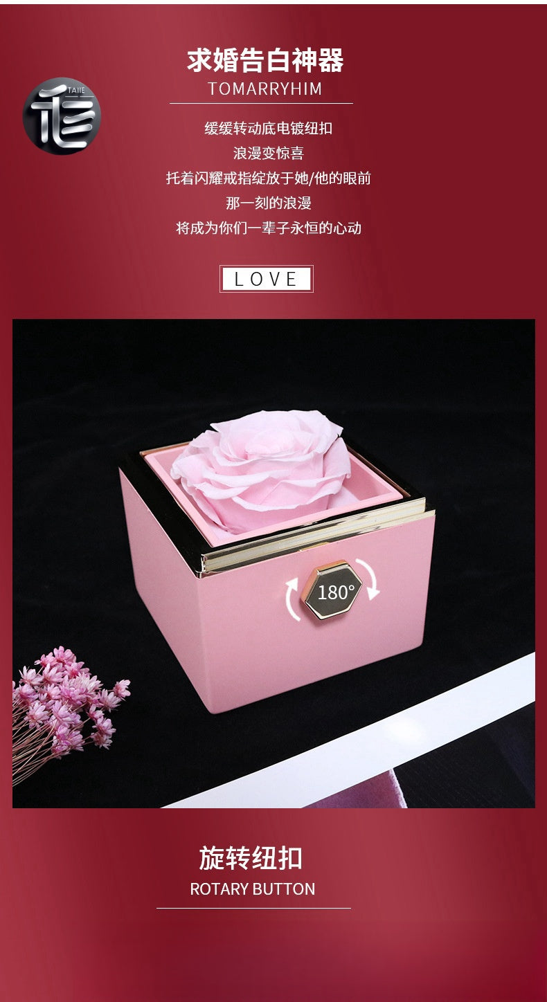 Ring Box for Engagement – Personalized Wedding Jewelry Gift Box,