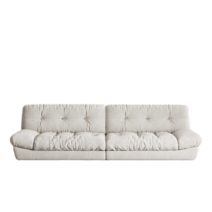 Cloud sofa cream style straight row three small living room modern simple anti-cat claws down fabric sofa