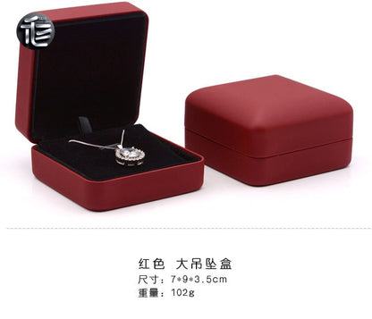 Engagement Ring Box Velvet – Wedding Ring Holder for Proposal, Luxury Heart-Shaped Jewelry Gift Box,Bulk Jewelry Boxes