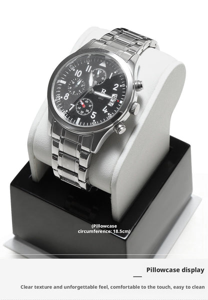 Metal Watch Display Box - 12 Slot Stainless Steel Showcase for Men