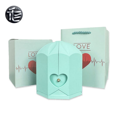 Ring Box for Proposal – Velvet Lined Wedding Ring Holder, Small Luxury Gift Box for Engagement,jewelry box