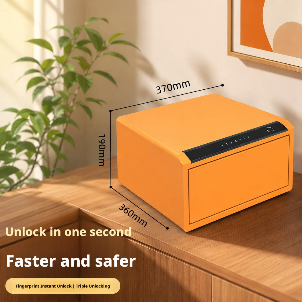 Jewelry Storage Safe, All-Steel Security Cabinet, Fingerprint Passcode Lock Box