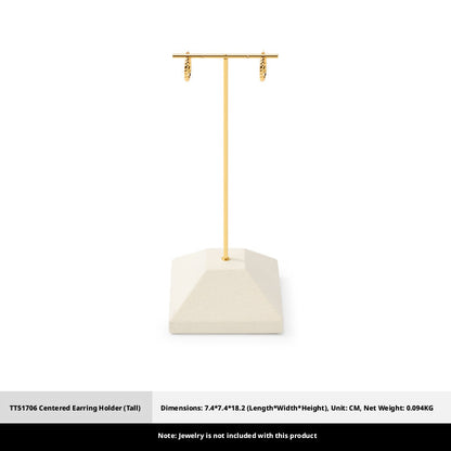 Beige Suede Jewelry Display Set with Pyramid Risers for Vendors
