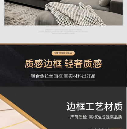 Modern light luxury living room decorative painting backed by mountains superimposed landscape wall painting advanced sense sofa background wall hanging painting