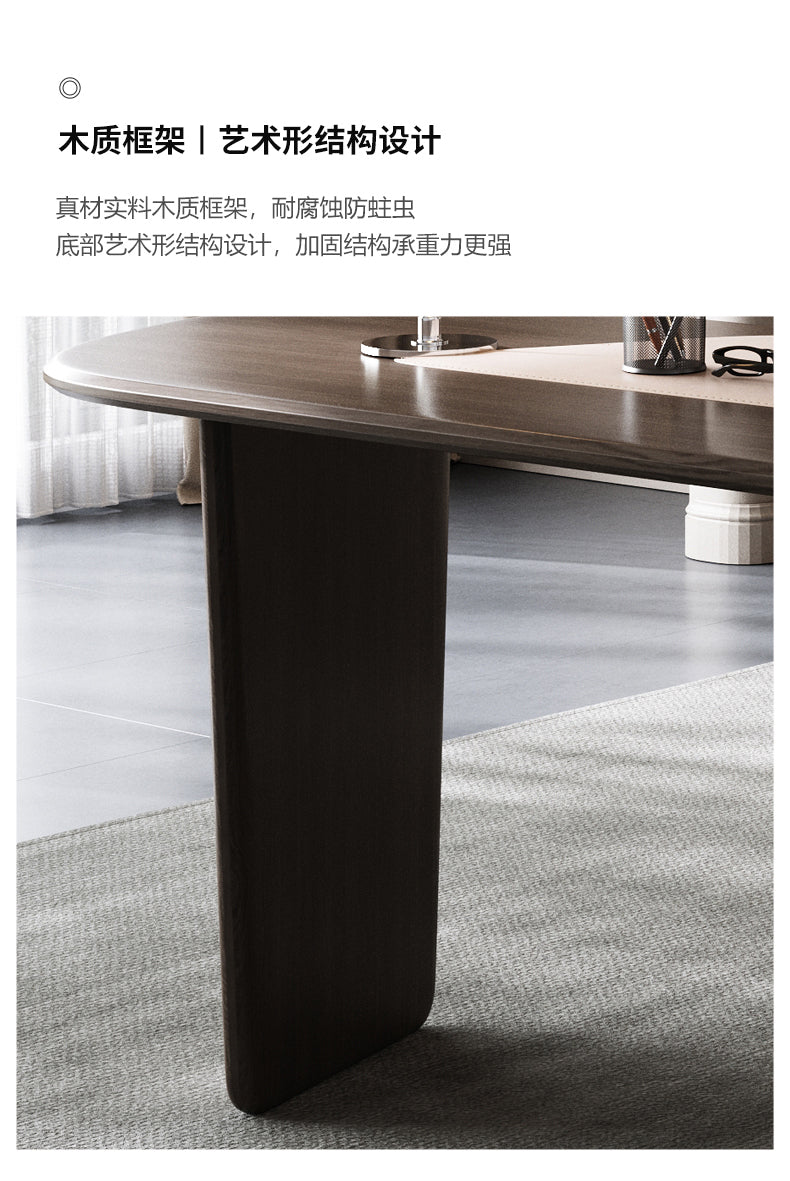 Modern minimalist desk designer study home advanced sense writing desk computer desk wabi-Sabi wind light luxury desk