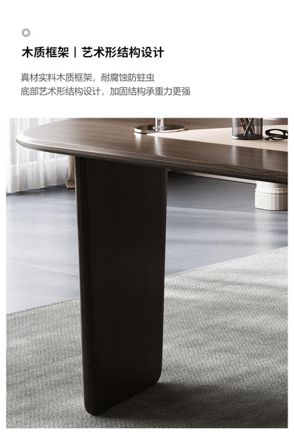 Modern minimalist desk designer study home advanced sense writing desk computer desk wabi-Sabi wind light luxury desk