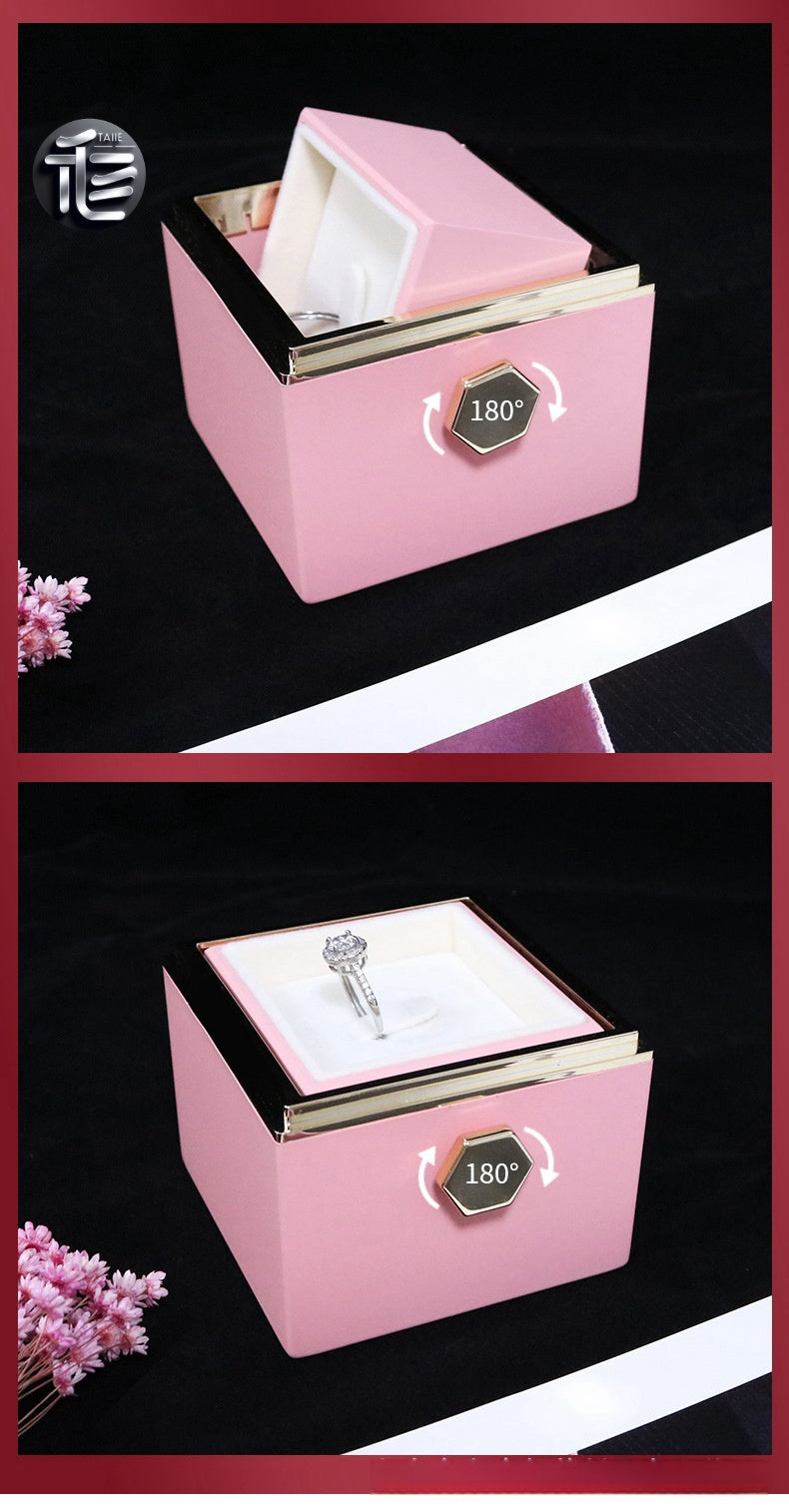 Ring Box for Engagement – Personalized Wedding Jewelry Gift Box,