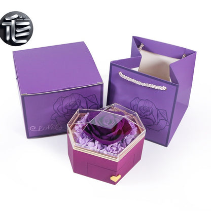 Engagement Ring Box Velvet – Wedding Ring Holder for Proposal, Luxury Heart-Shaped Jewelry Gift Box