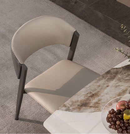 Italian light luxury minimalist dining chair Milan chair