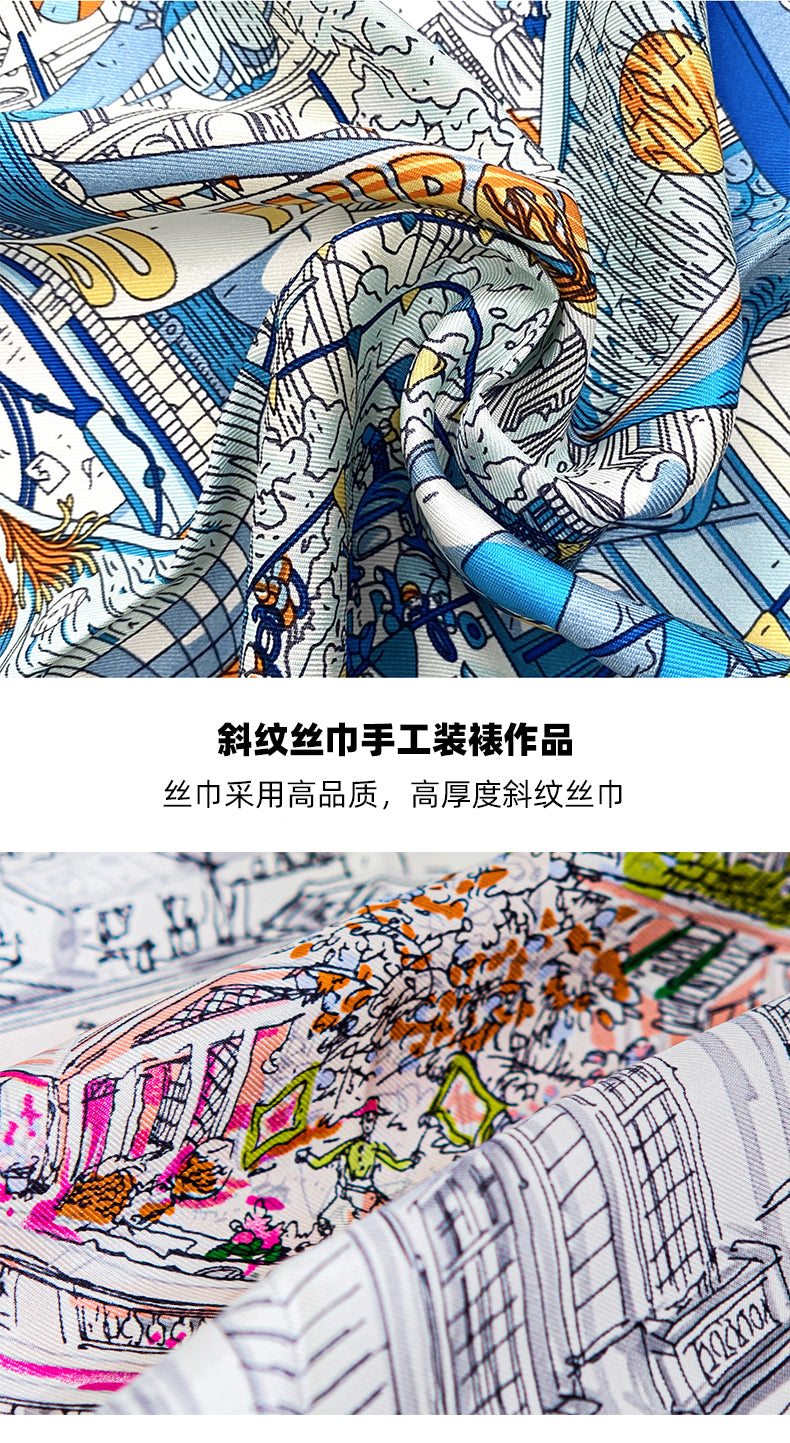Love horse silk scarf hanging painting transparent frame acrylic mounted modern light luxury high sense of home decorative painting porch