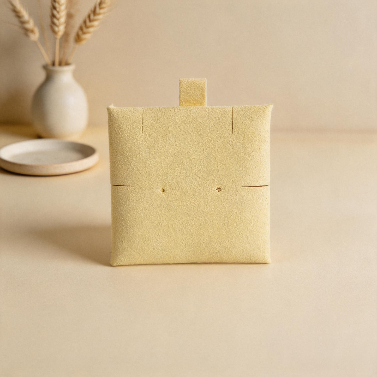 50pcs Soft Suede Pad with Custom Logo, Jewelry Storage Bags, Anti-Scratch Gift Packaging