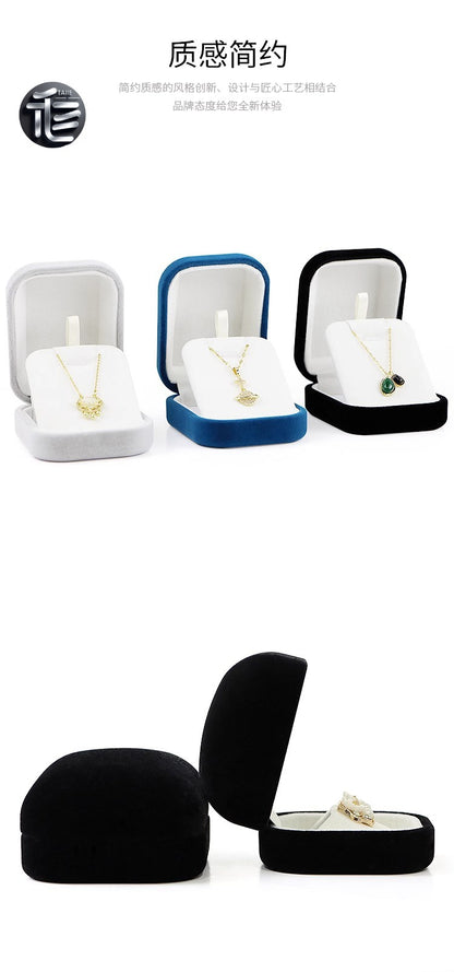 Engagement Ring Box Velvet – Wedding Ring Holder for Proposal, Luxury Heart-Shaped Jewelry Gift Box,Custom Jewelry Box for Small Business