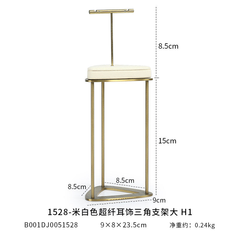 Minimalist Gold Metal Riser - Geometric Display for Shop
