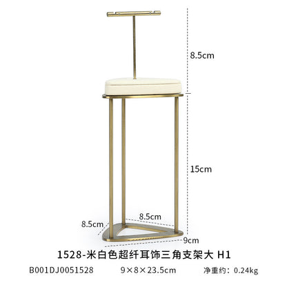 Minimalist Gold Metal Riser - Geometric Display for Shop