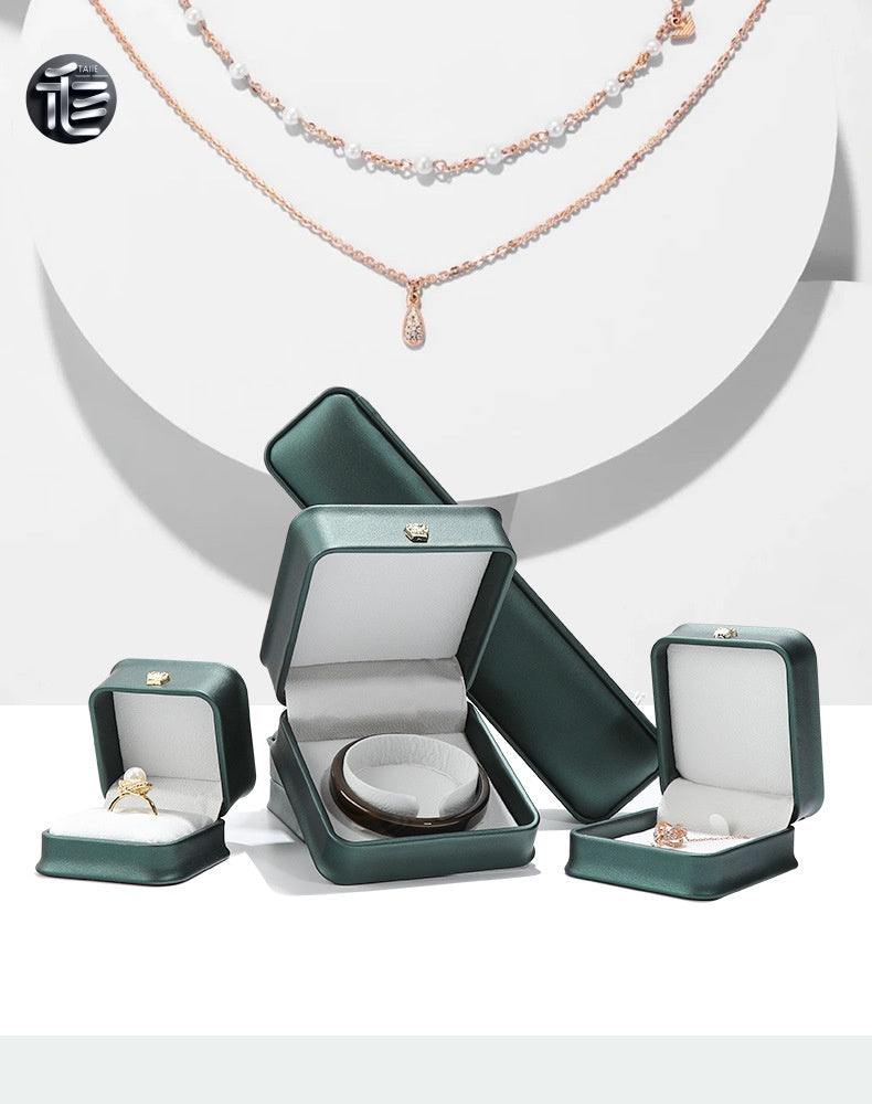 Leather Jewelry Box,Engagement Ring Box,Custom Jewelry Box for Small Business