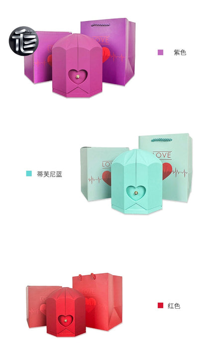 Ring Box for Proposal – Velvet Lined Wedding Ring Holder, Small Luxury Gift Box for Engagement,jewelry box