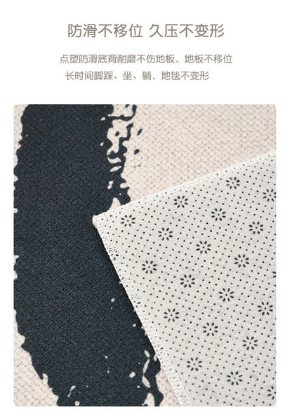Grey carpet living room light luxury high-end high-end washable rub home sofa floor mat