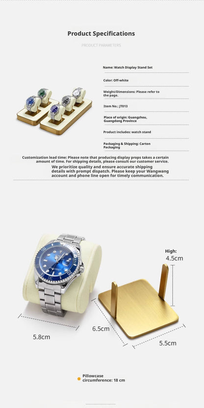 Metal Watch Display Box - 12 Slot Stainless Steel Showcase for Men