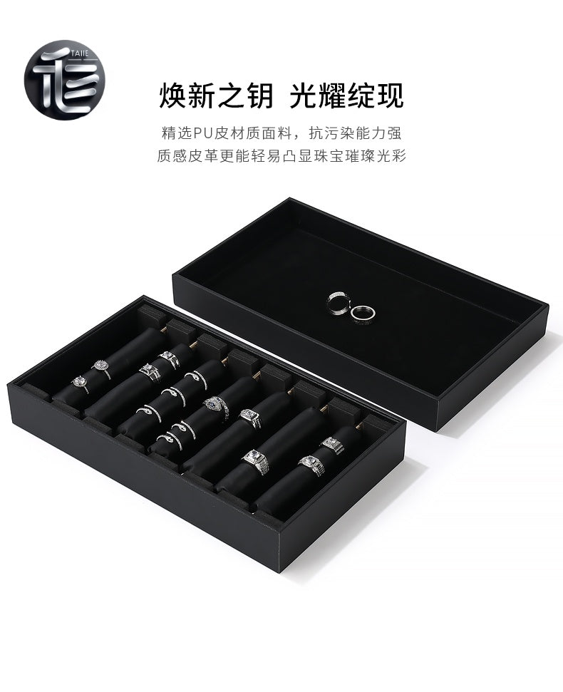 Ring box.Display Jewelry Box | Large Capacity Foldable Organizer | Trays for Vendors & Exhibitors